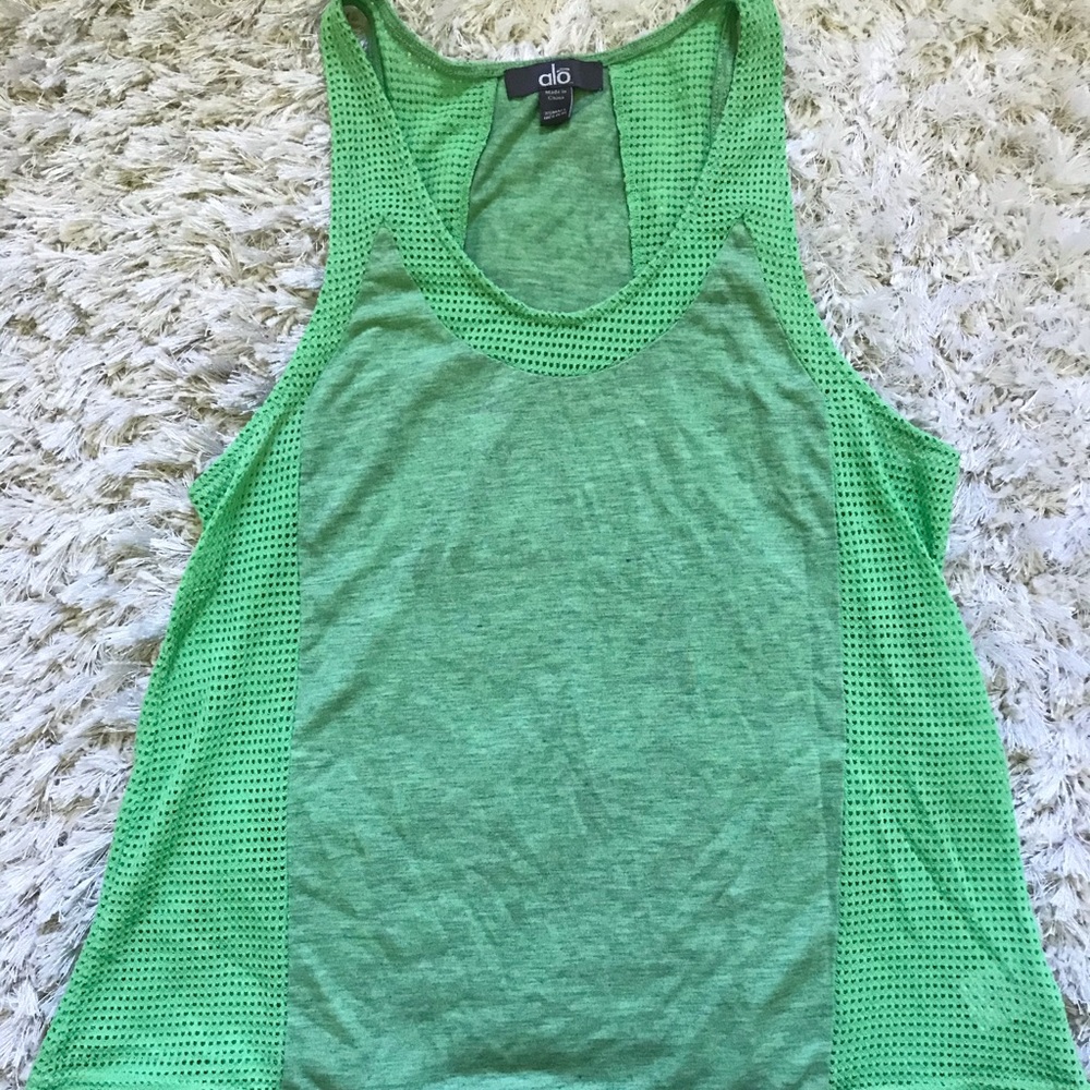 Alo Yoga Bright Green Tank